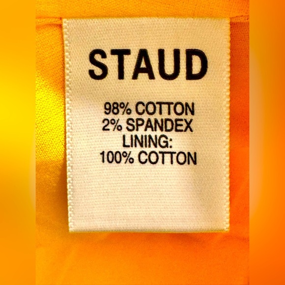 STAUD NWT size M Yellow Sophie Dress - Picture 10 of 10